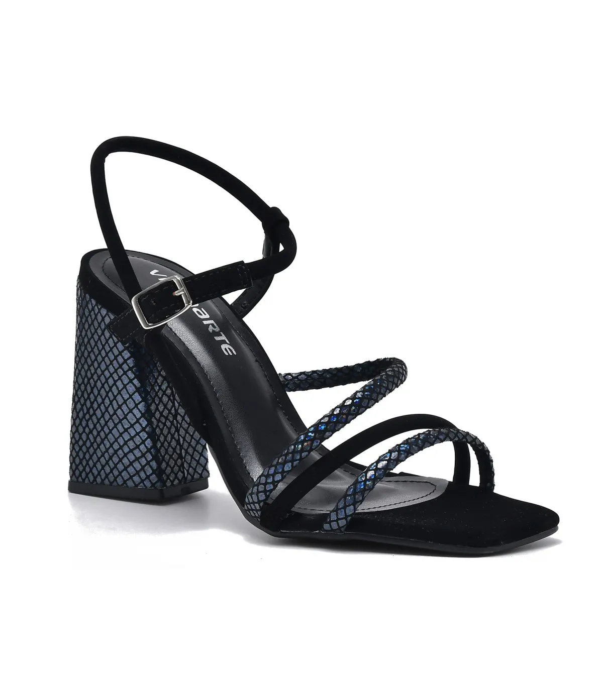 Sandal with Heel by VIA MARTE-Black