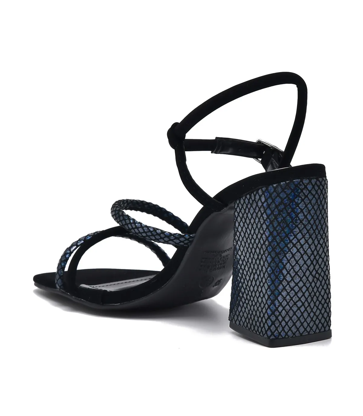 Sandal with Heel by VIA MARTE-Black