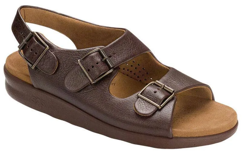 SAS Men's Bravo Heel Strap Sandal Brown