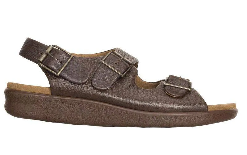 SAS Men's Bravo Heel Strap Sandal Brown