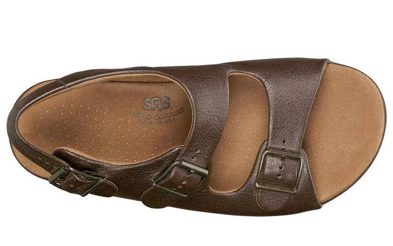 SAS Men's Bravo Heel Strap Sandal Brown