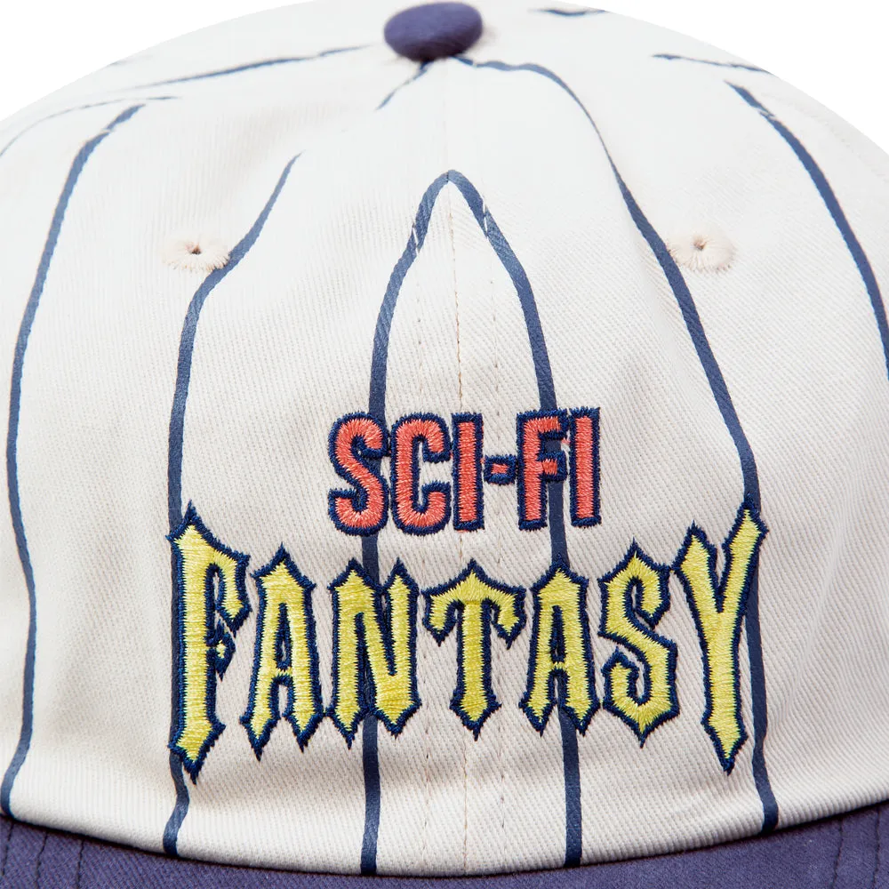 SCI-FI FANTASY BIKE STRIPE HAT // CREAM/NAVY