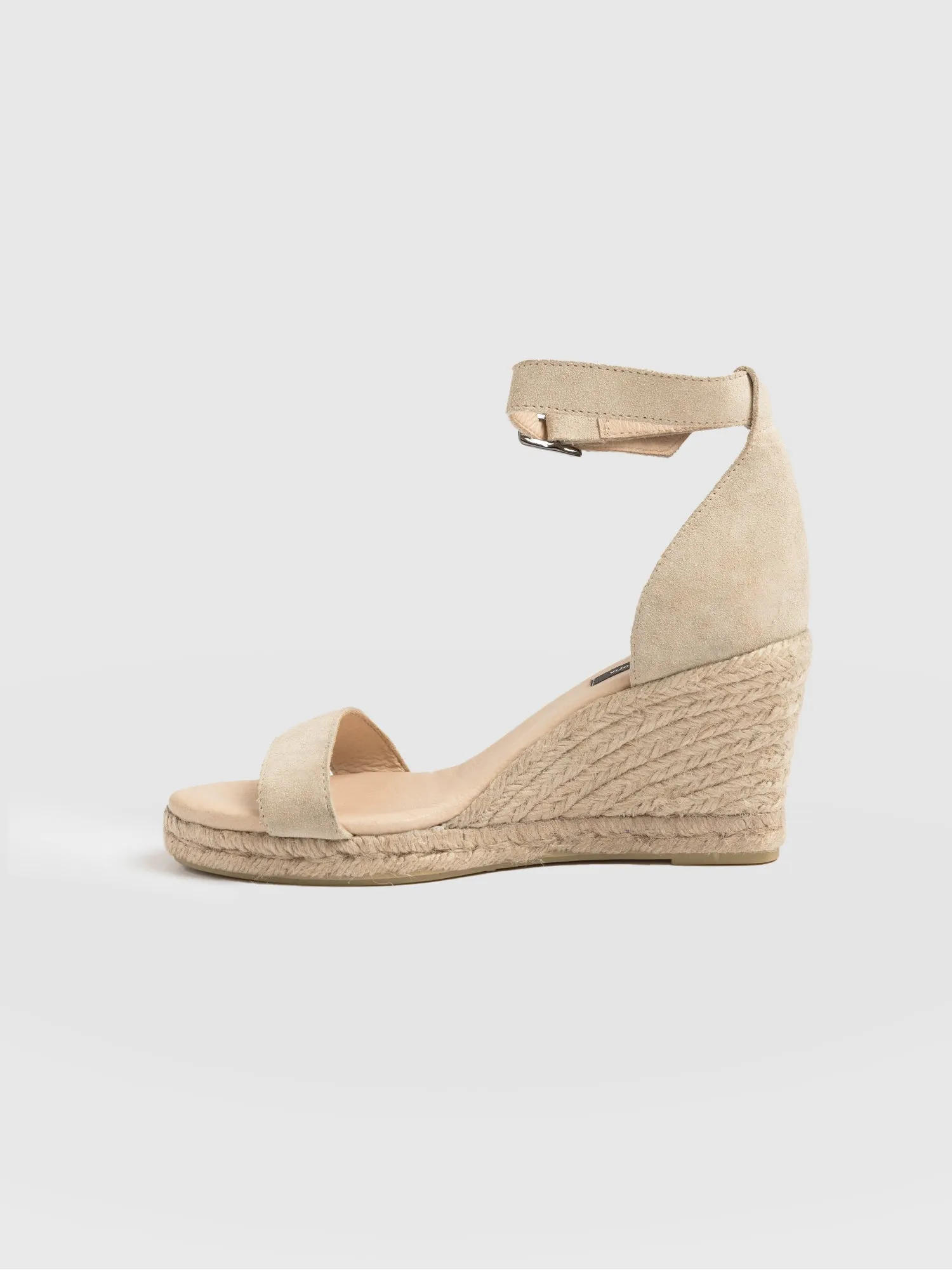 Cream Serena Espadrille Wedges