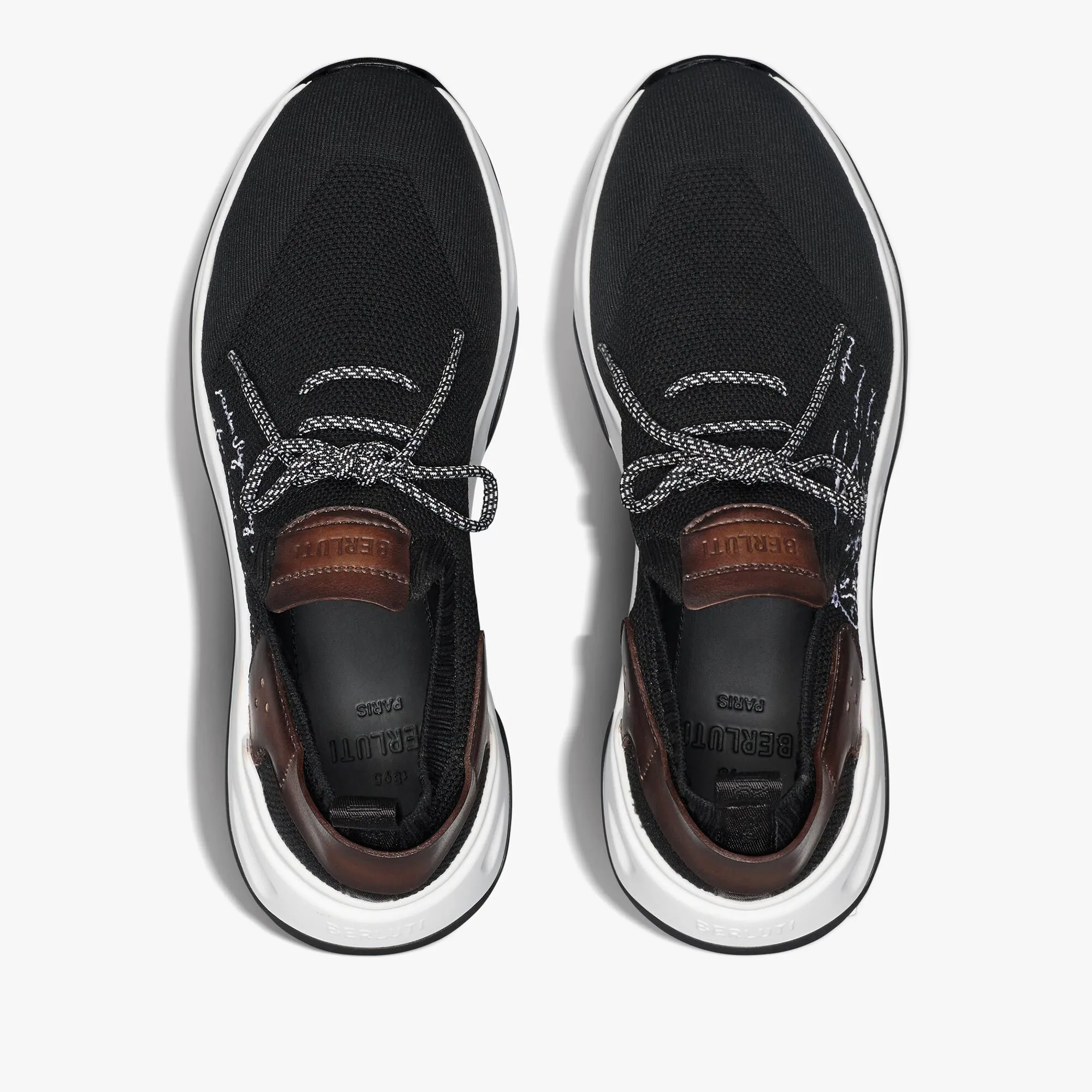 Shadow Knit Leather Sneaker