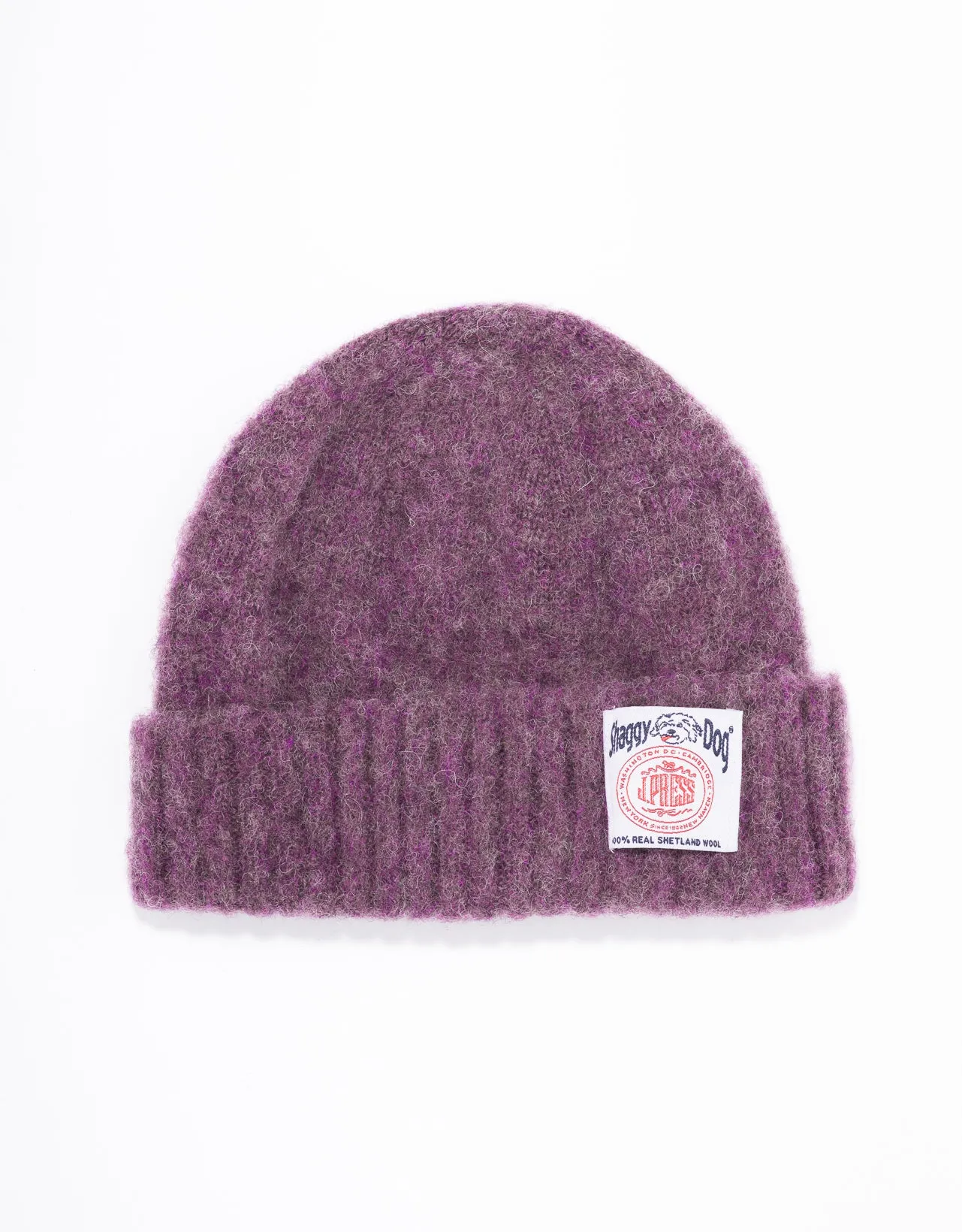 SHAGGY DOG CUFFED HAT - PURPLE