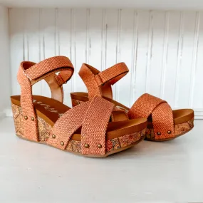 Shirley Rust Wedge Sandal