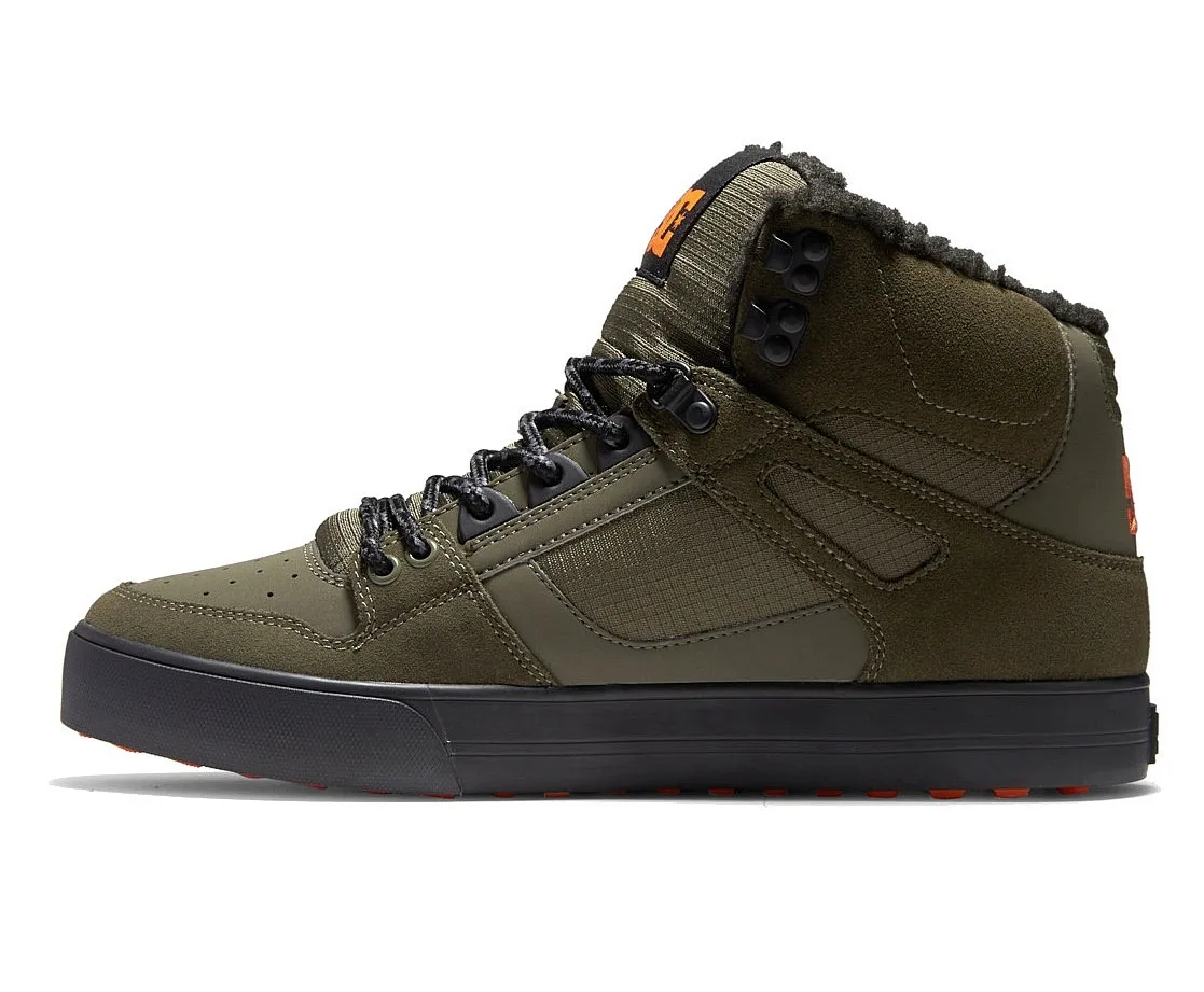 shoes DC Pure High -Top WC WNT - DOO/Dusty Olive/Orange - men´s