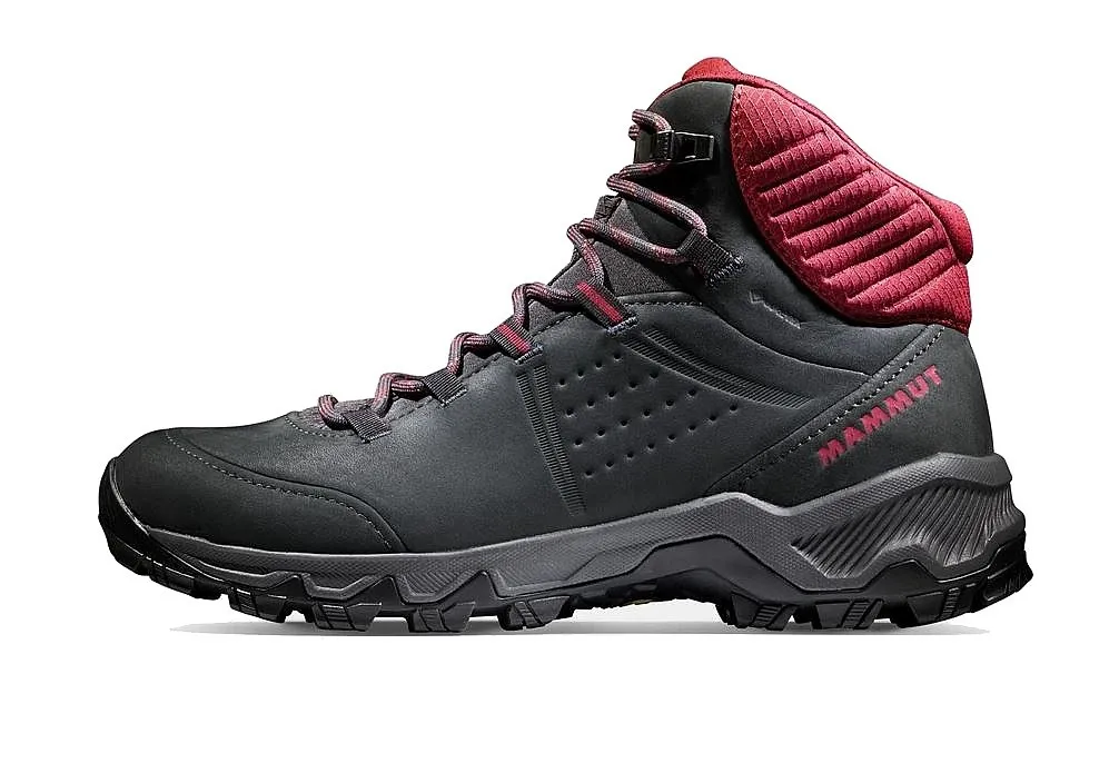 shoes Mammut Nova IV Mid GTX - Black/Blood Red - women´s