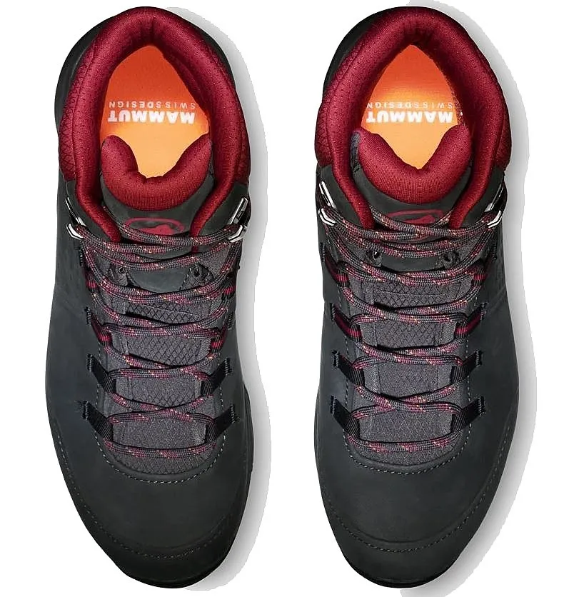 shoes Mammut Nova IV Mid GTX - Black/Blood Red - women´s