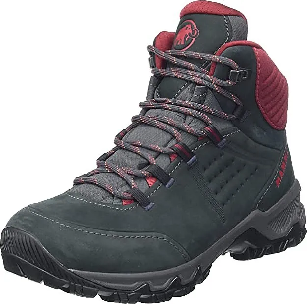 shoes Mammut Nova IV Mid GTX - Black/Blood Red - women´s