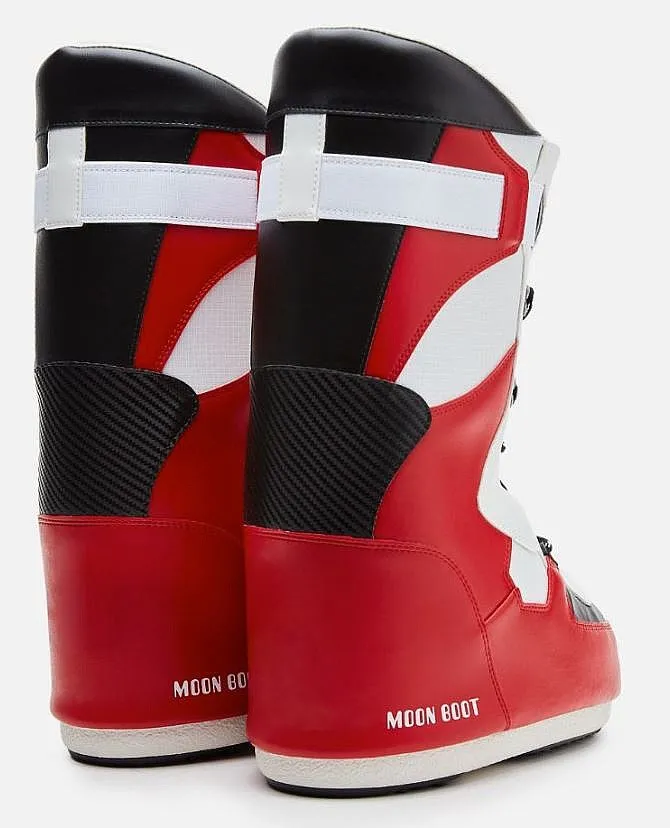 shoes Tecnica Moon Boot Icon Sneaker Hi - White/Red/Black