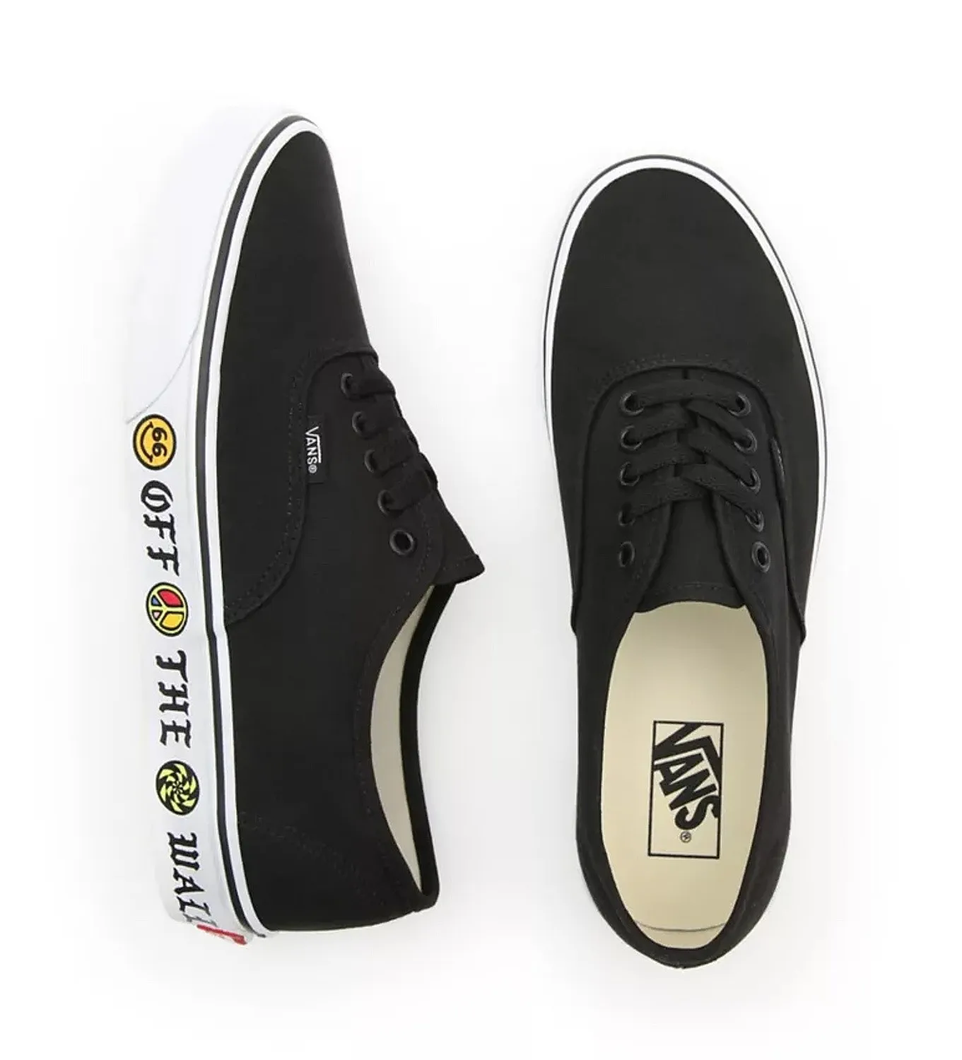 shoes Vans Authentic - Sidewall/OTW/Black