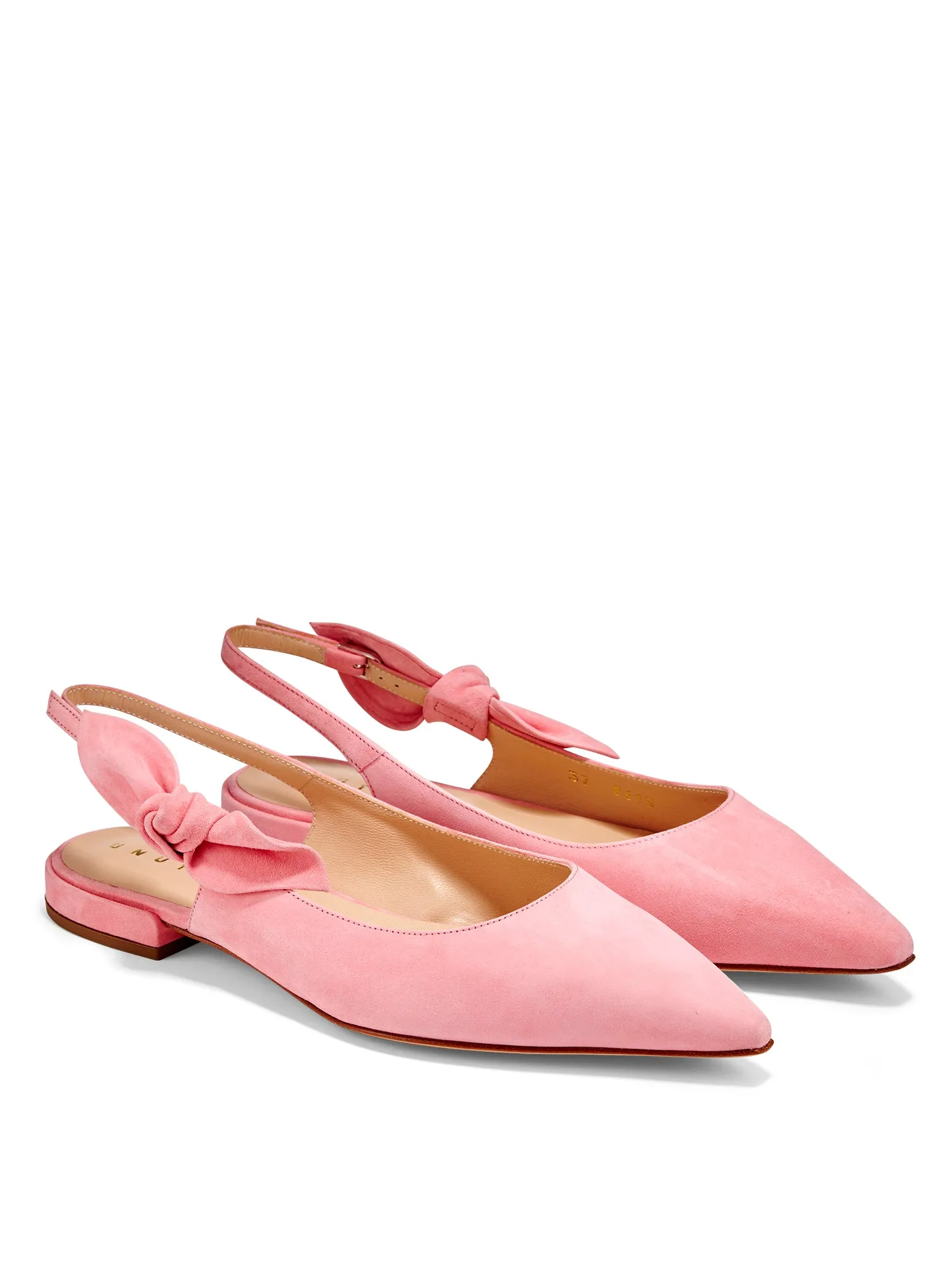 Silke Suede Side Bow Flat