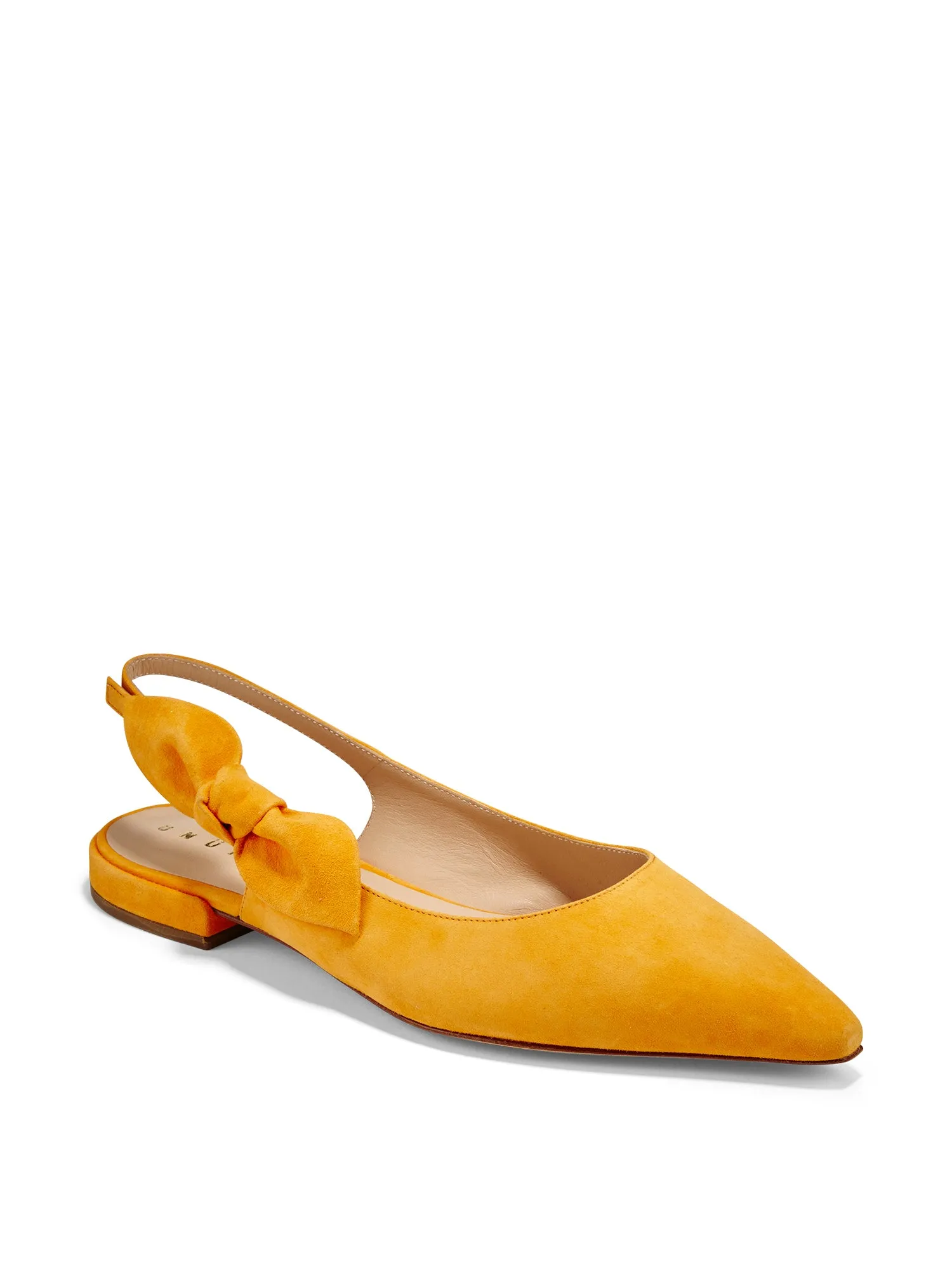 Silke Suede Side Bow Flat