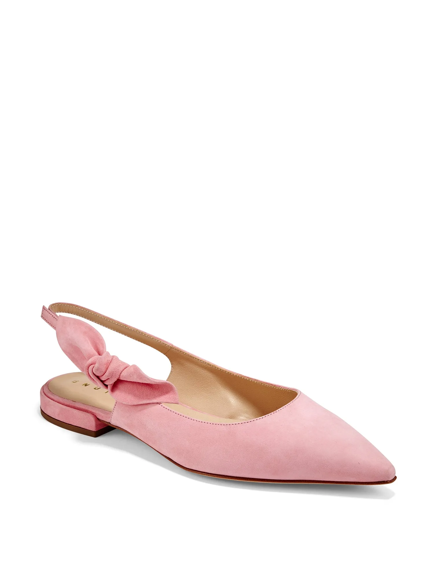 Silke Suede Side Bow Flat