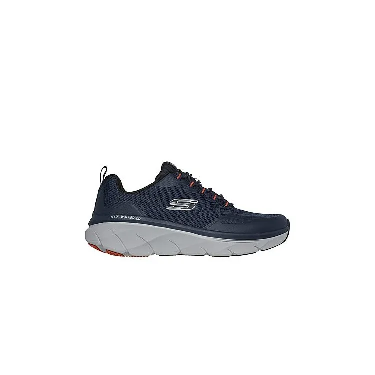 D'LUX WALKER 2.0 - S Sneakers in Navy and Orange by SKECHERS