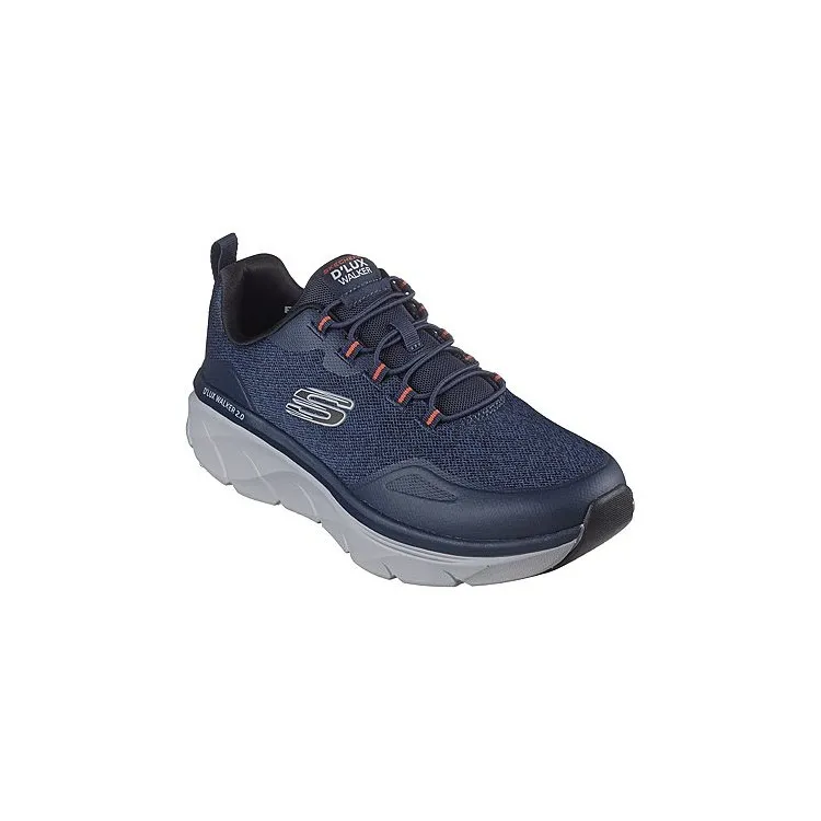 D'LUX WALKER 2.0 - S Sneakers in Navy and Orange by SKECHERS