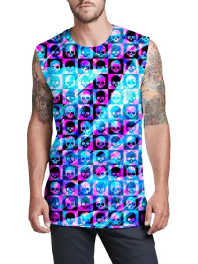 Skull Fam Blue Men's Muscle Tank