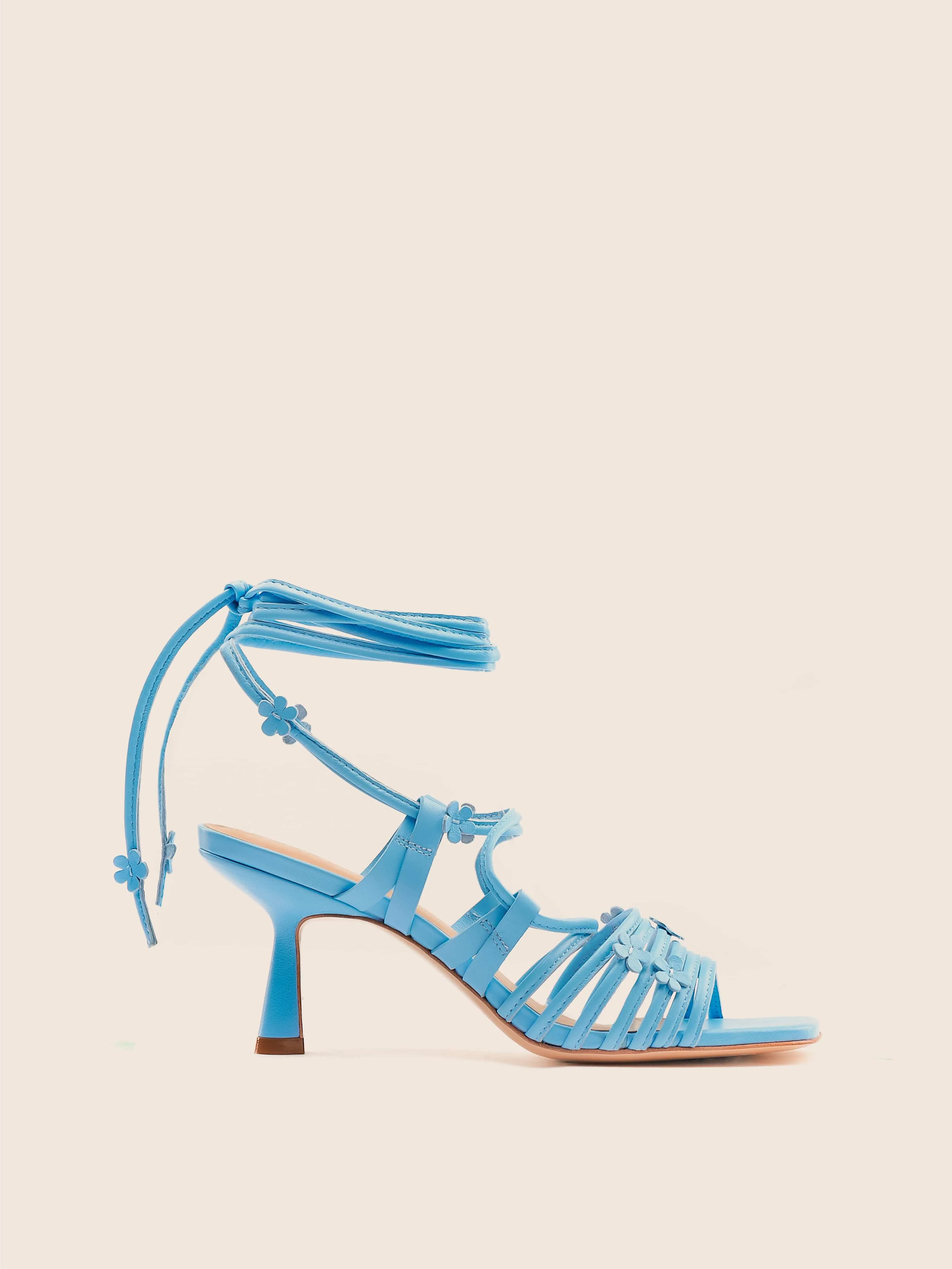 Sky Blue High Heel Shoes