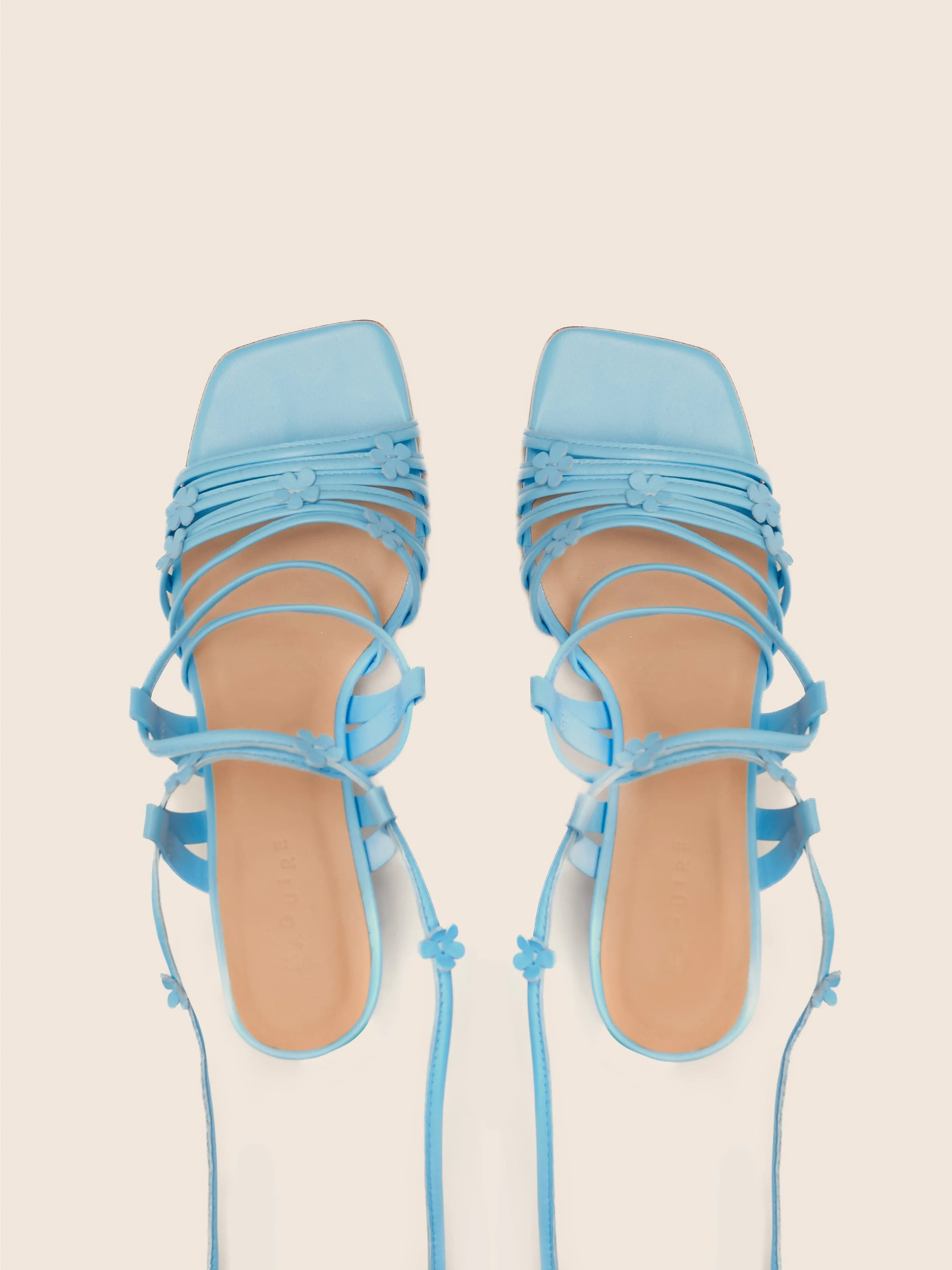 Sky Blue High Heel Shoes