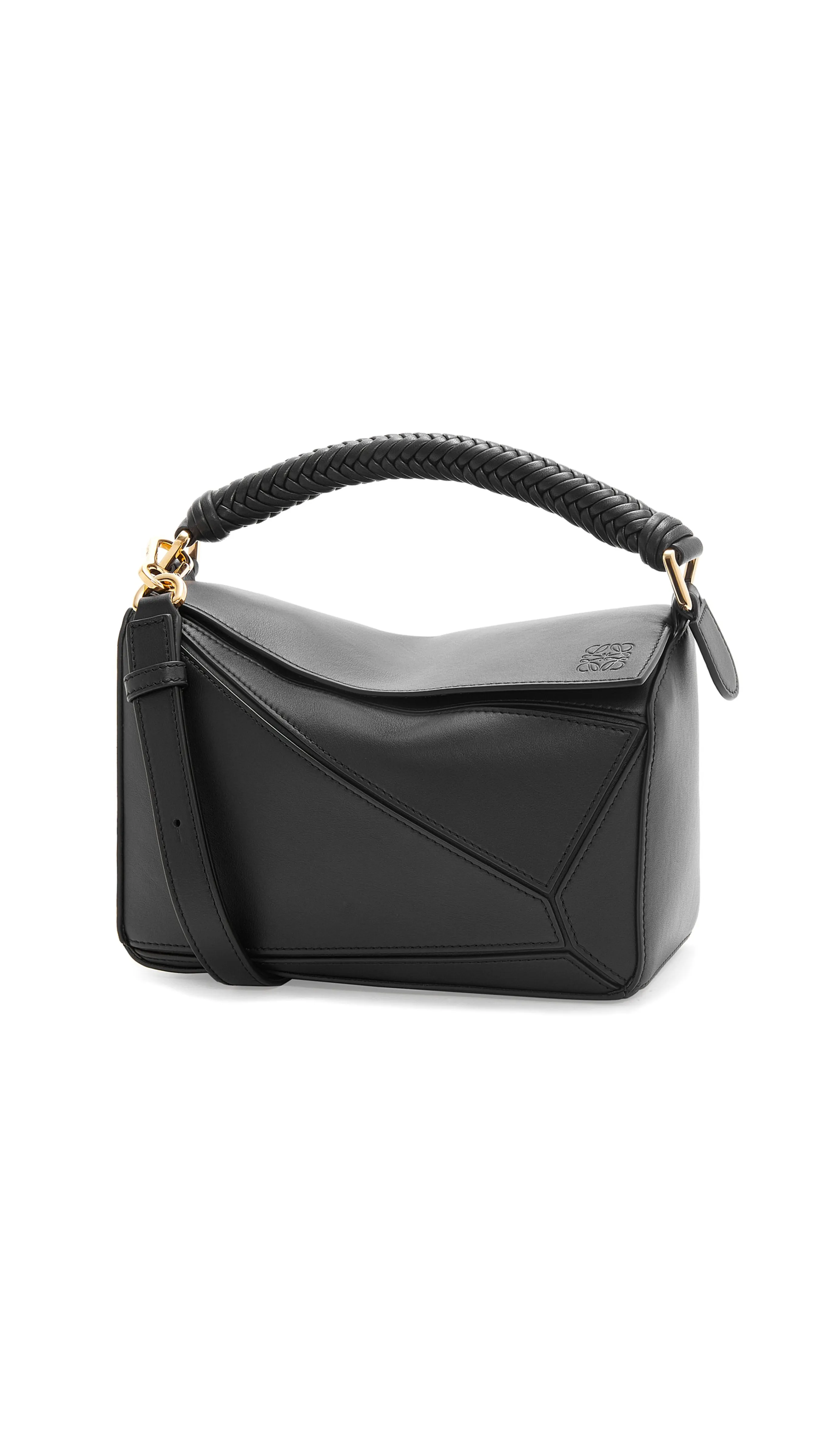 Black Small Mellow Calfskin Puzzle Bag