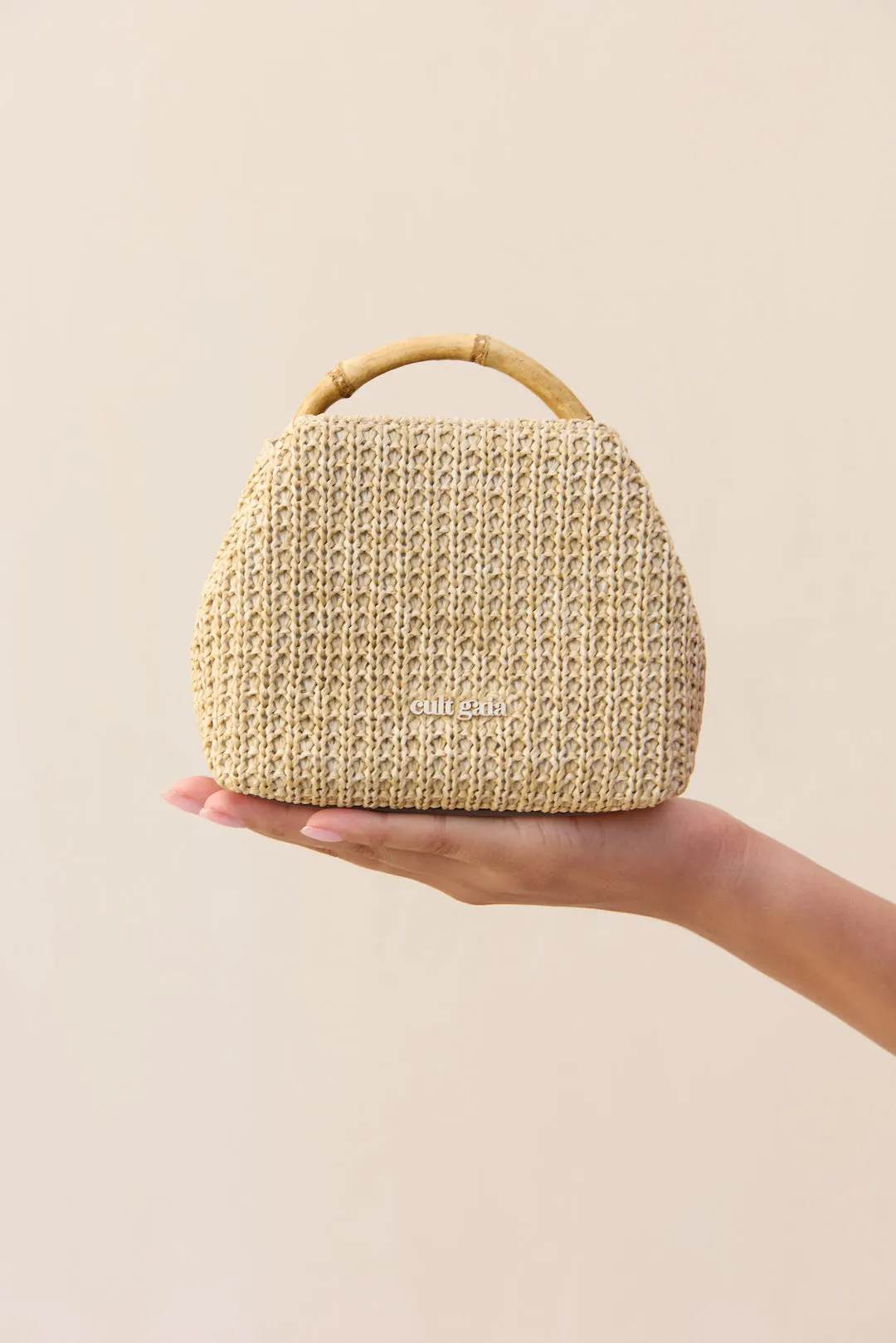 SOLENE MINI CROSSBODY BAG - NATURAL