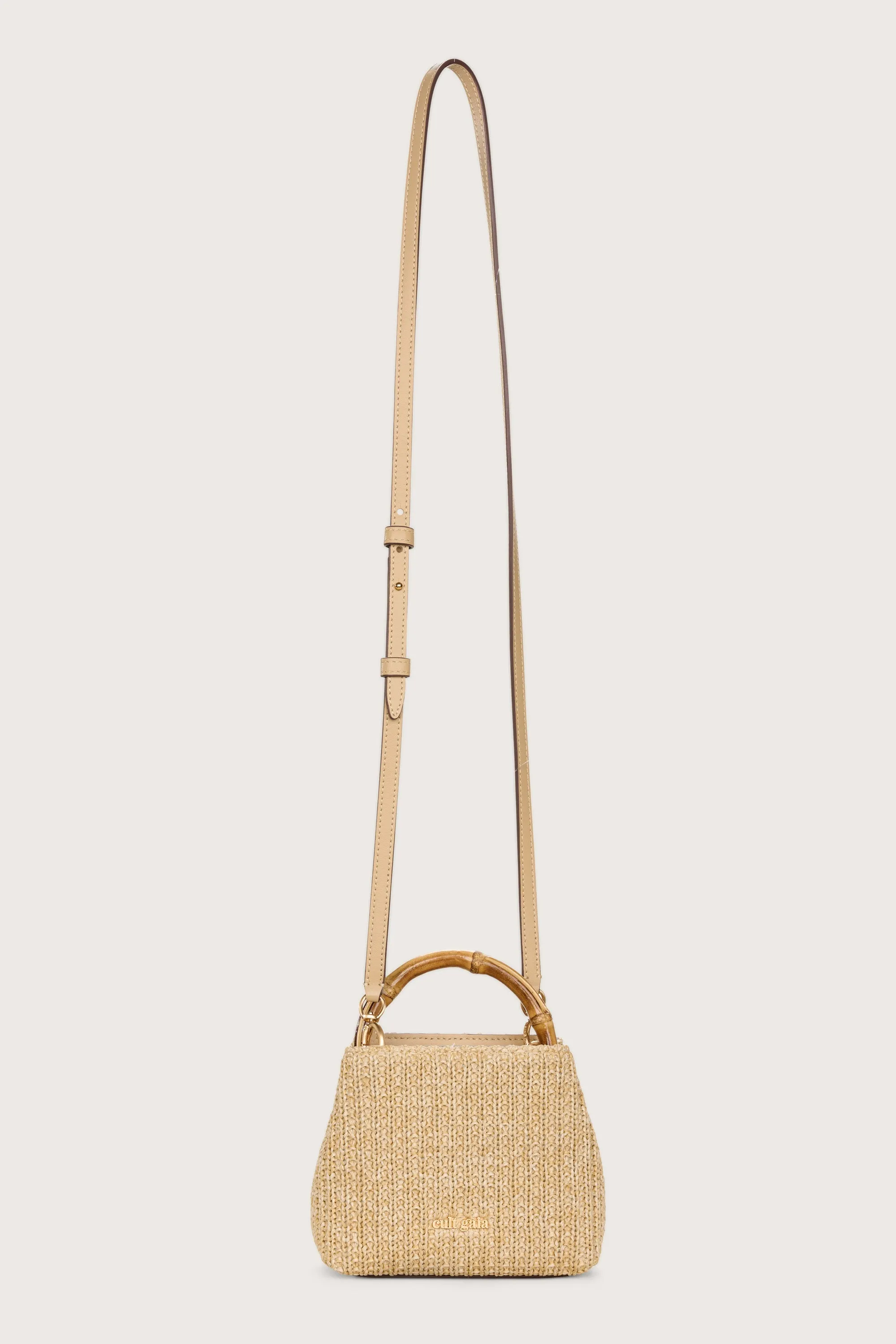 SOLENE MINI CROSSBODY BAG - NATURAL