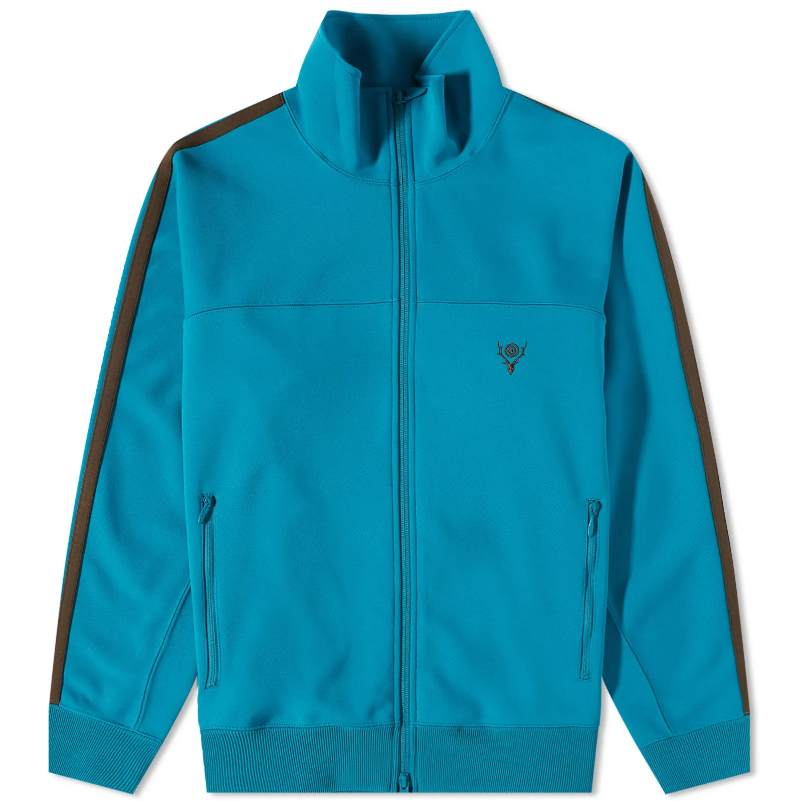 South2 West8 Trainer Jacket Turquoise - Shop Now for Exclusive Deals