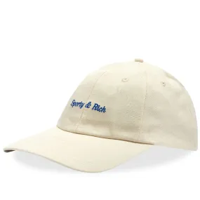 Sporty & Rich Classic Logo Hat - END. Exclusive Cream & Navy