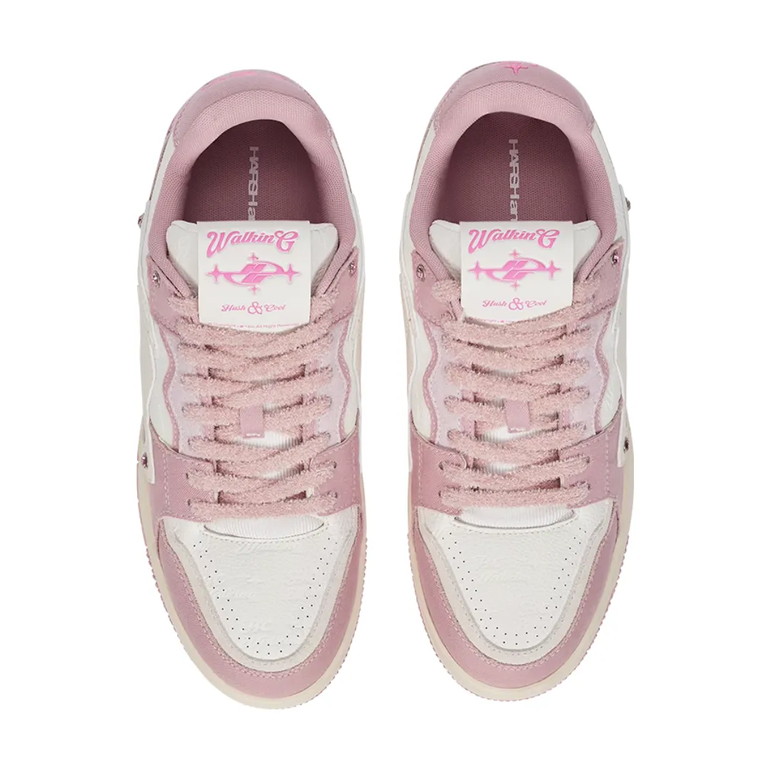 Star Ring Embroidered Logo Pink Shoes