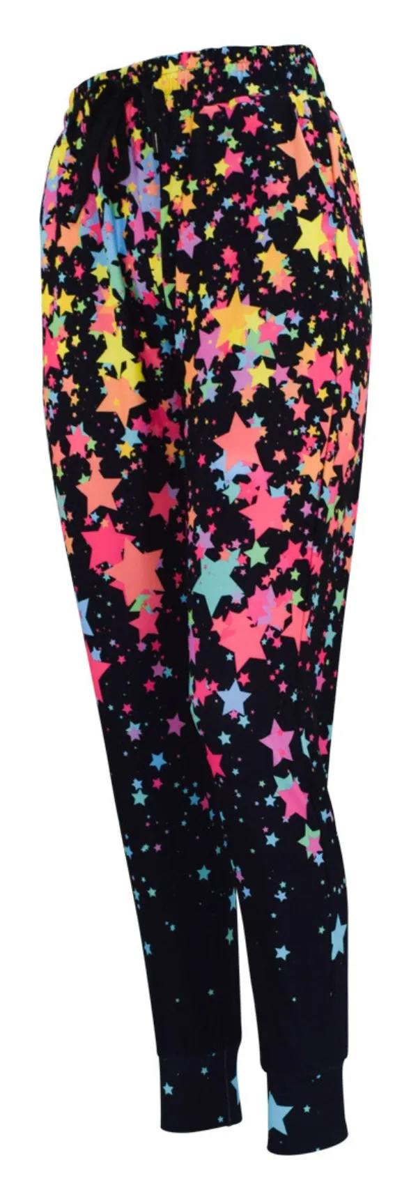 Colorful Star Print Joggers