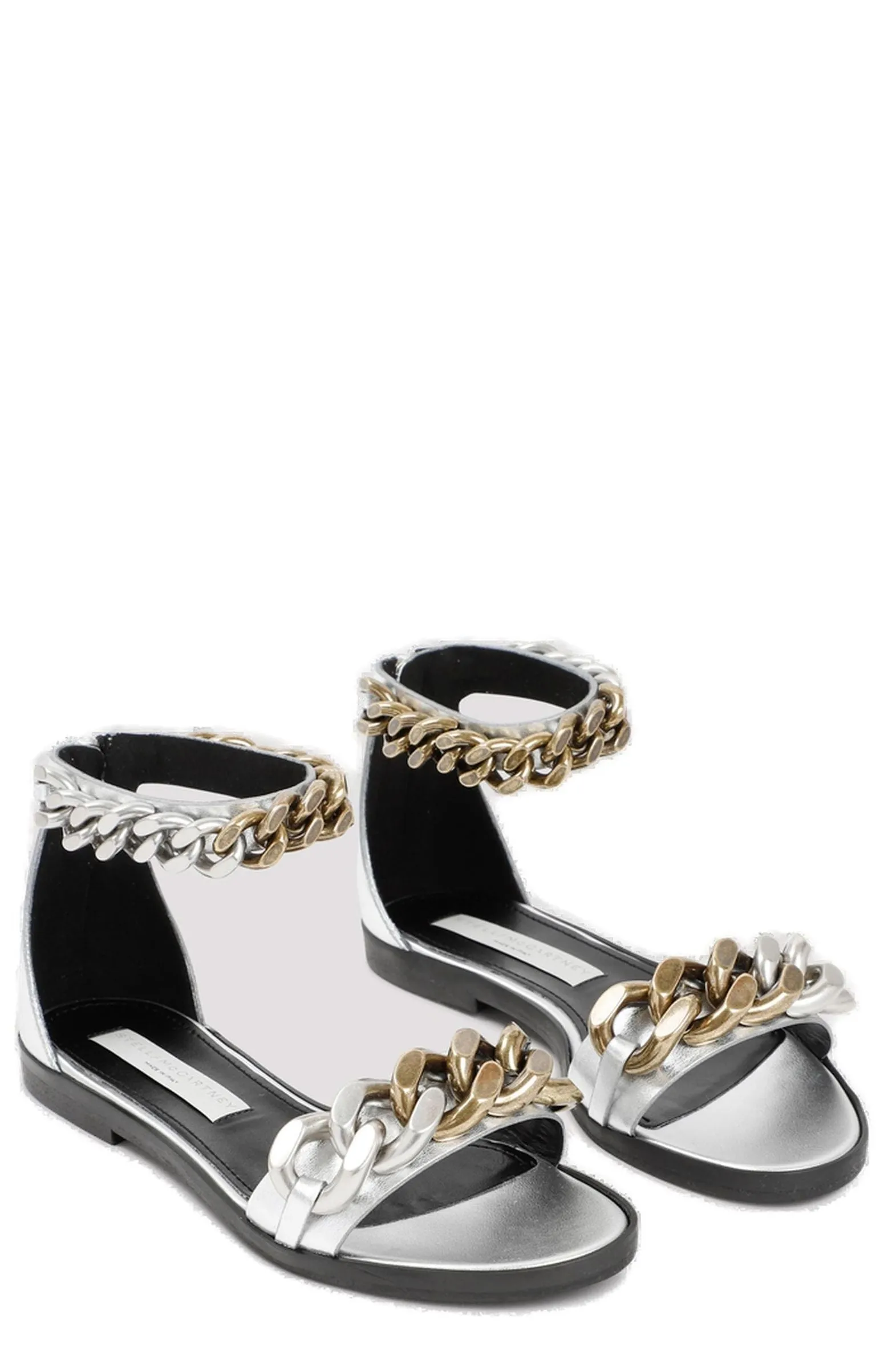 Stella McCartney Chain Detail Open Toe Sandals