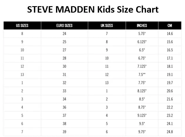 Steve Madden Kids Bilie (Little Kid/Big Kid)