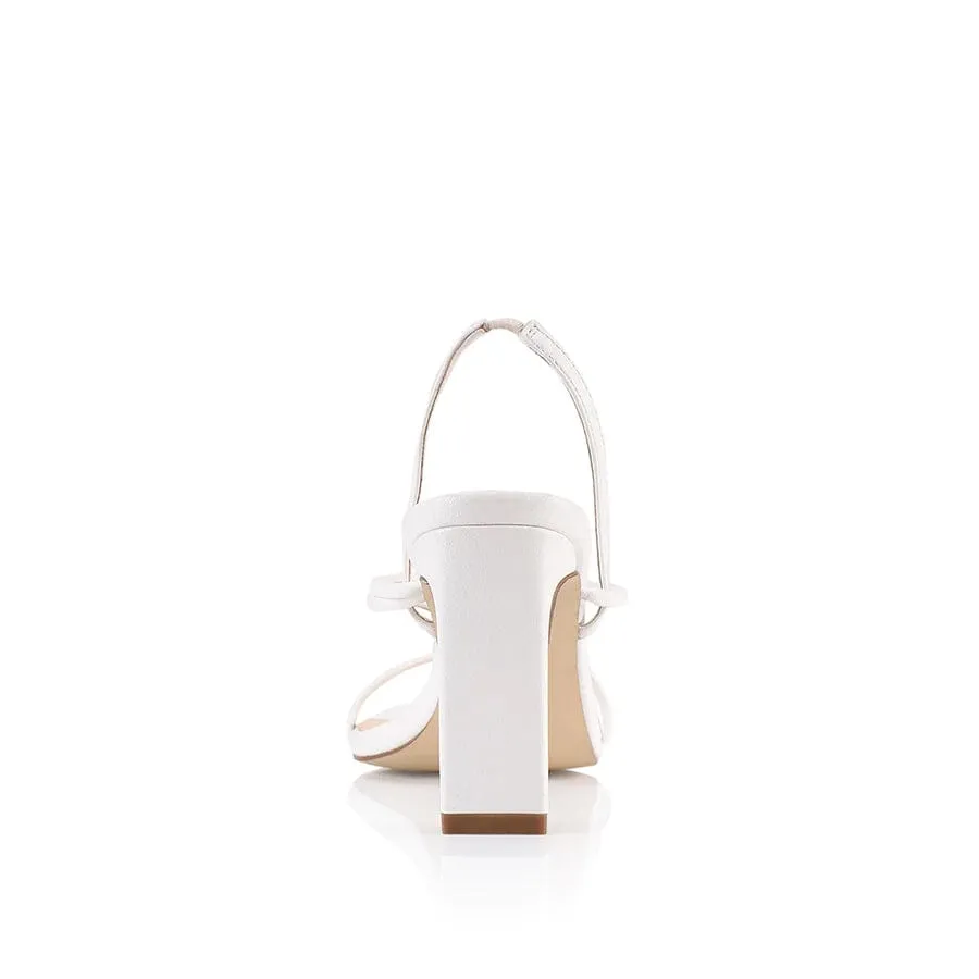 Strappy Heel White - Monarchique