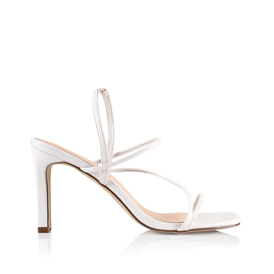 Strappy Heel White - Monarchique