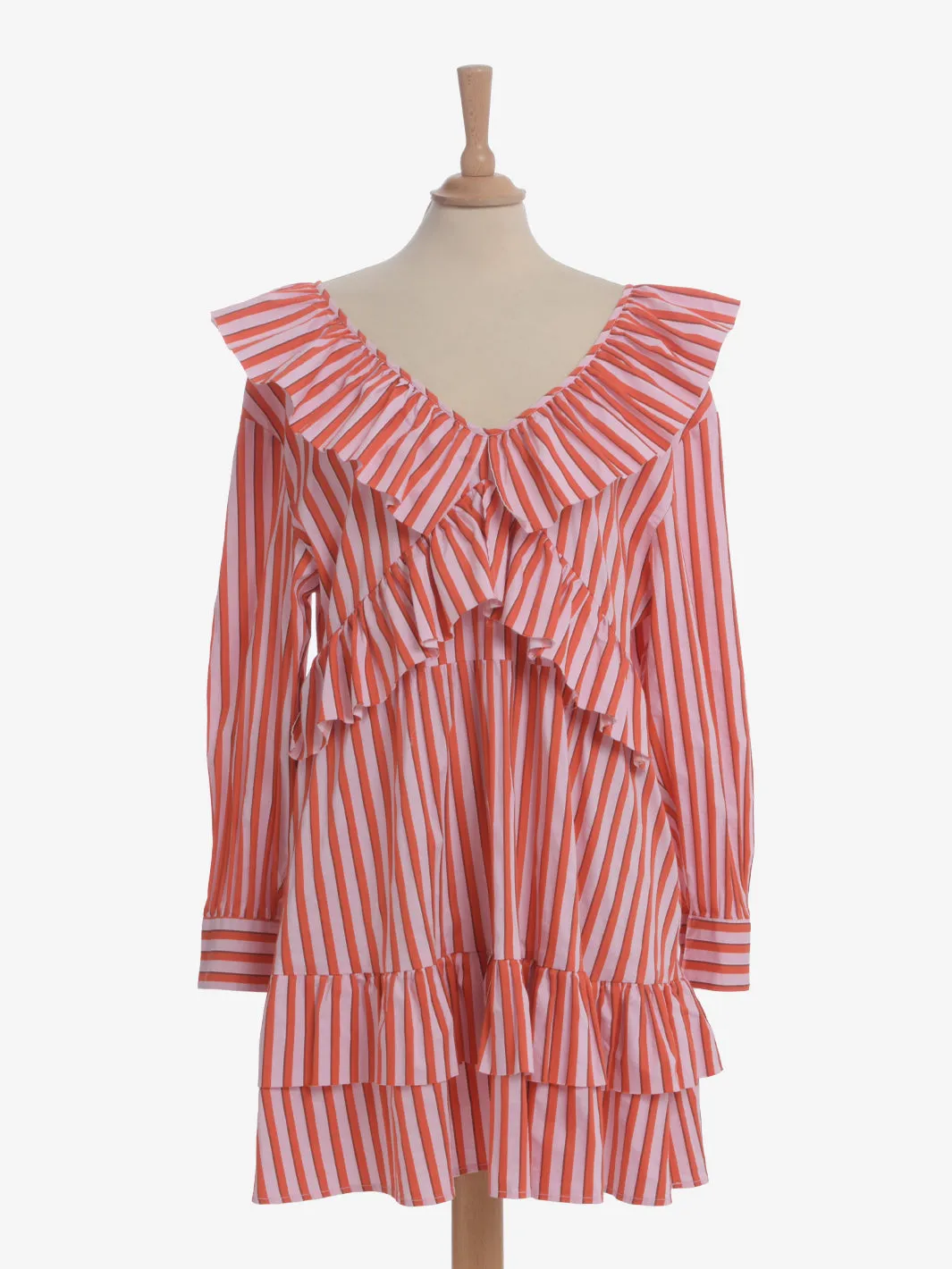 Striped Midi Dress by MSGM