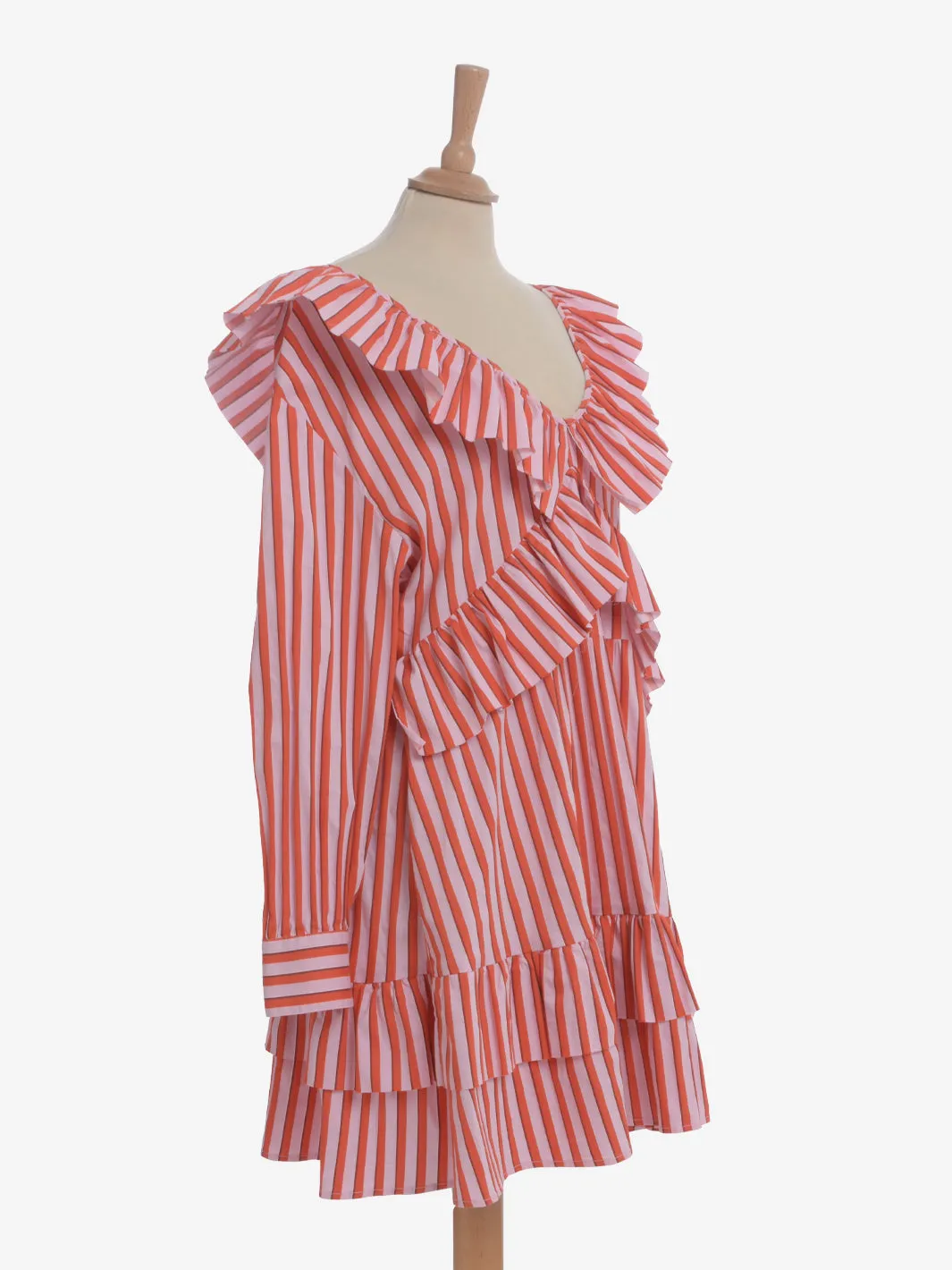 Striped Midi Dress by MSGM