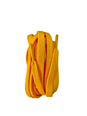 Sun Yellow Flat Shoelaces