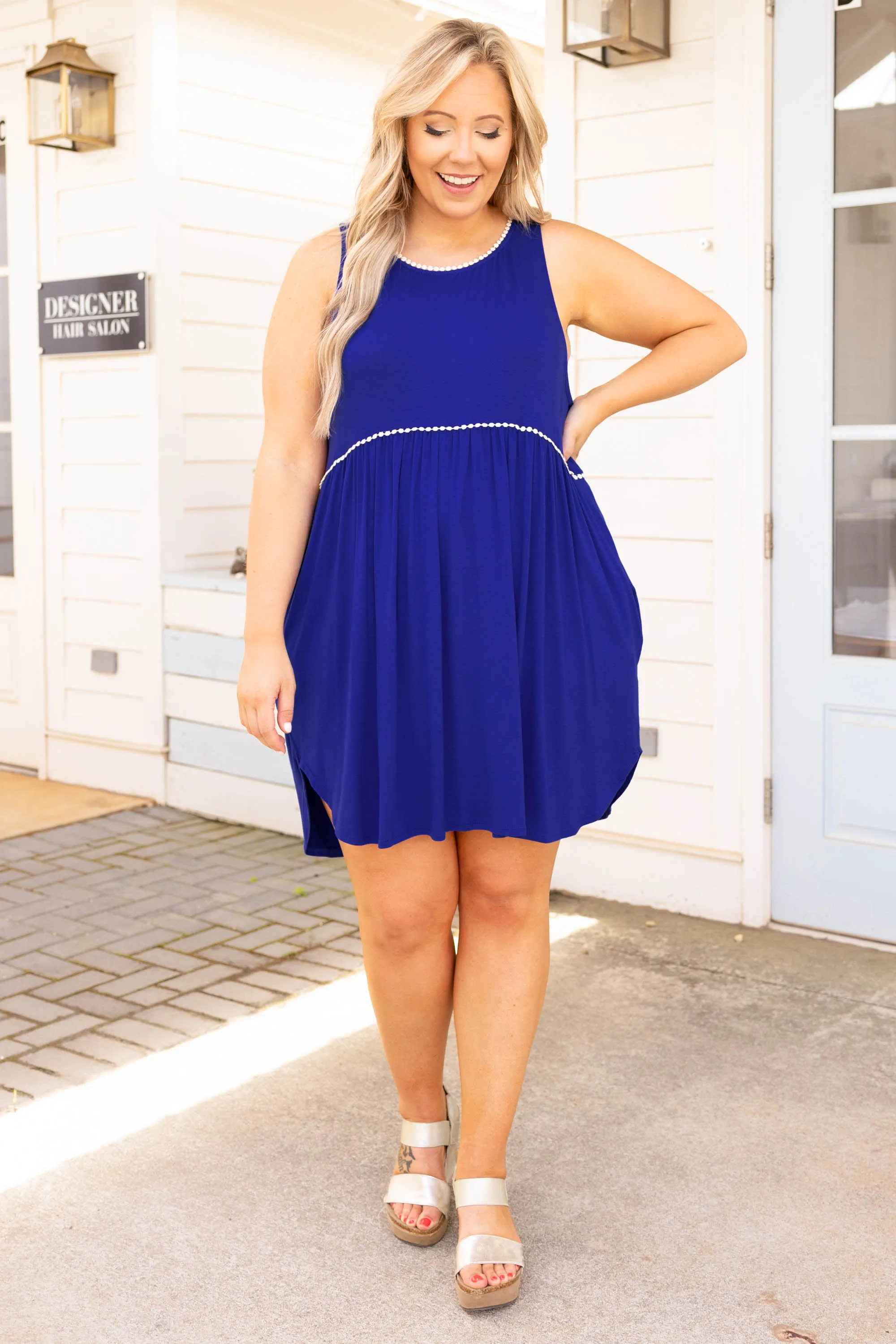 Royal Blue Sunday Funday Dress