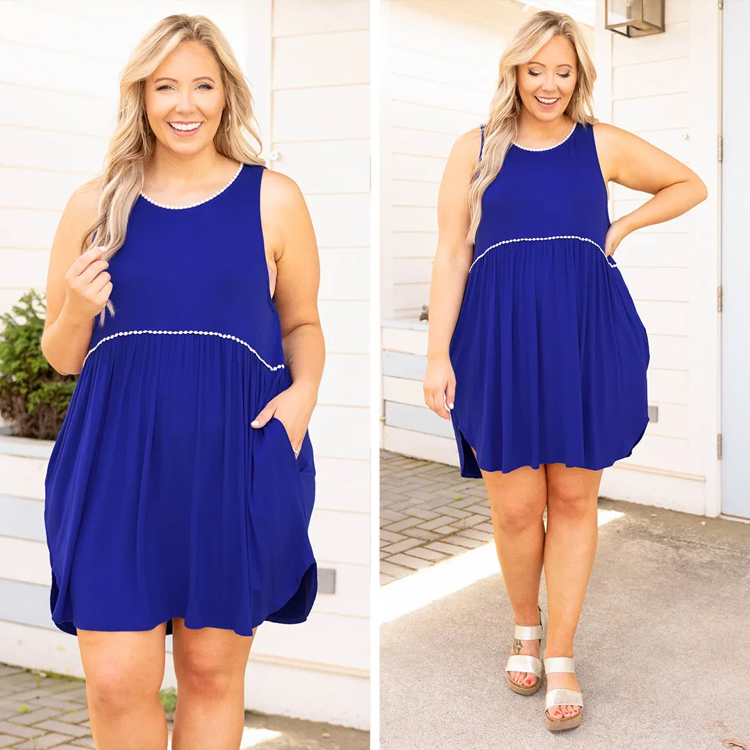 Royal Blue Sunday Funday Dress