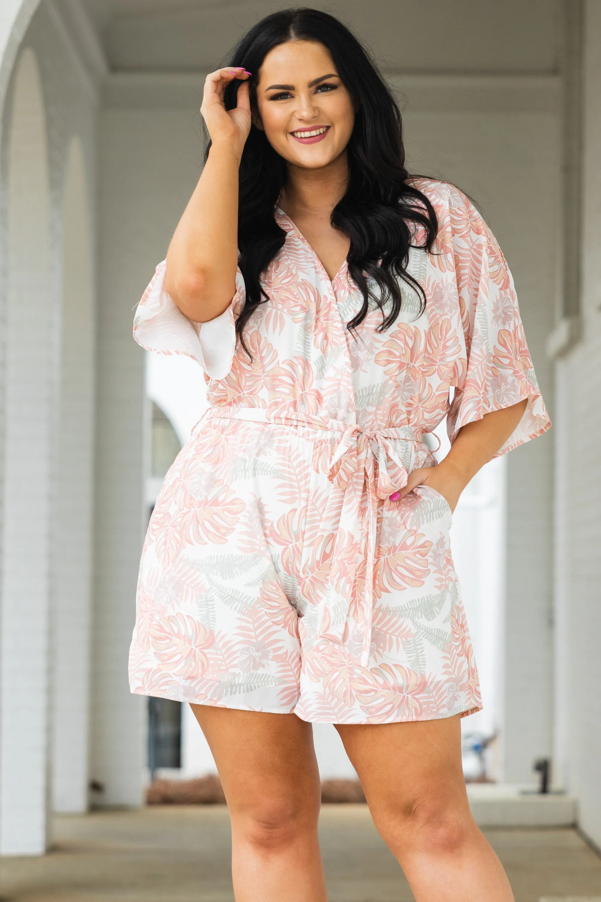 Sunny Romper - Peach