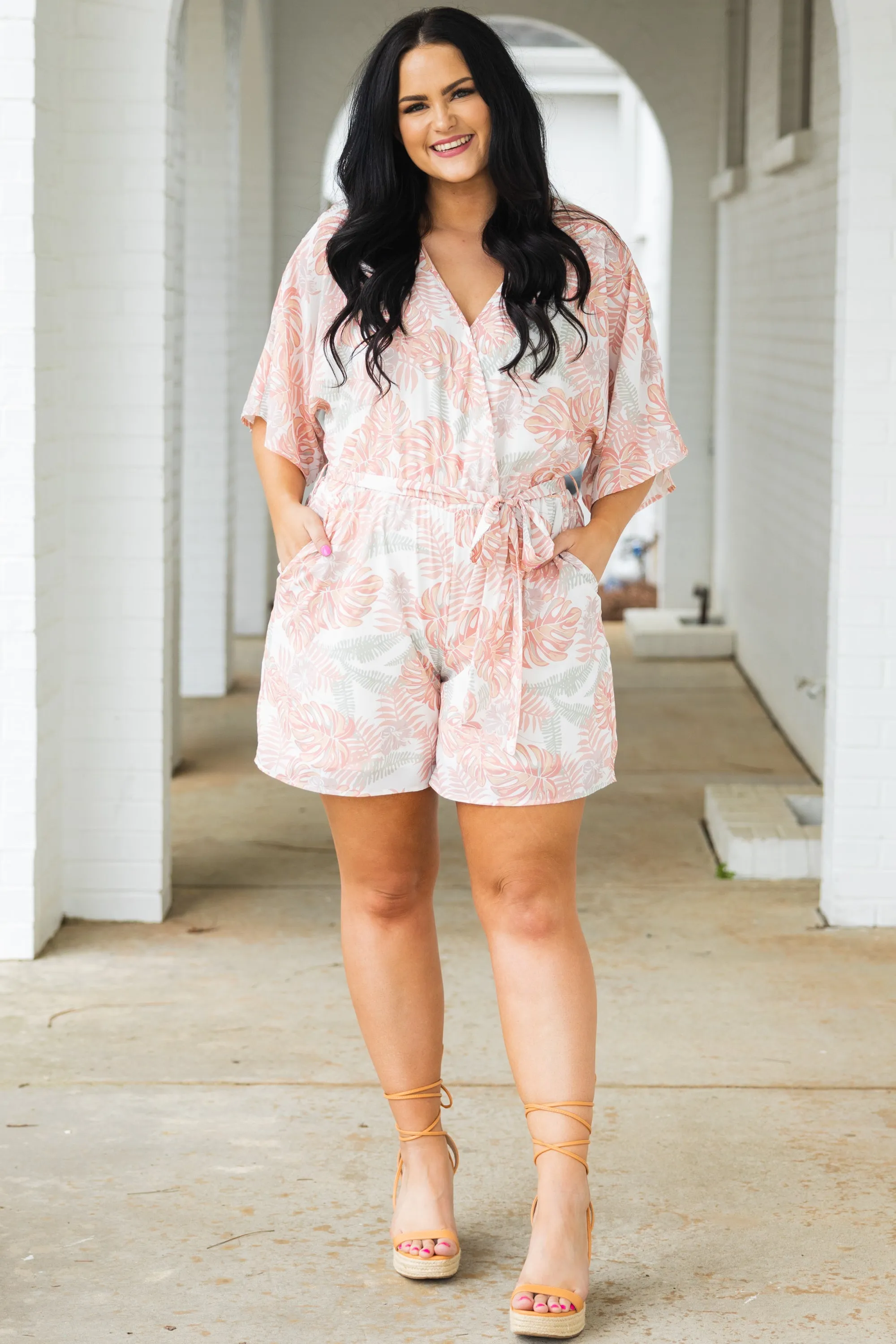 Sunny Romper - Peach