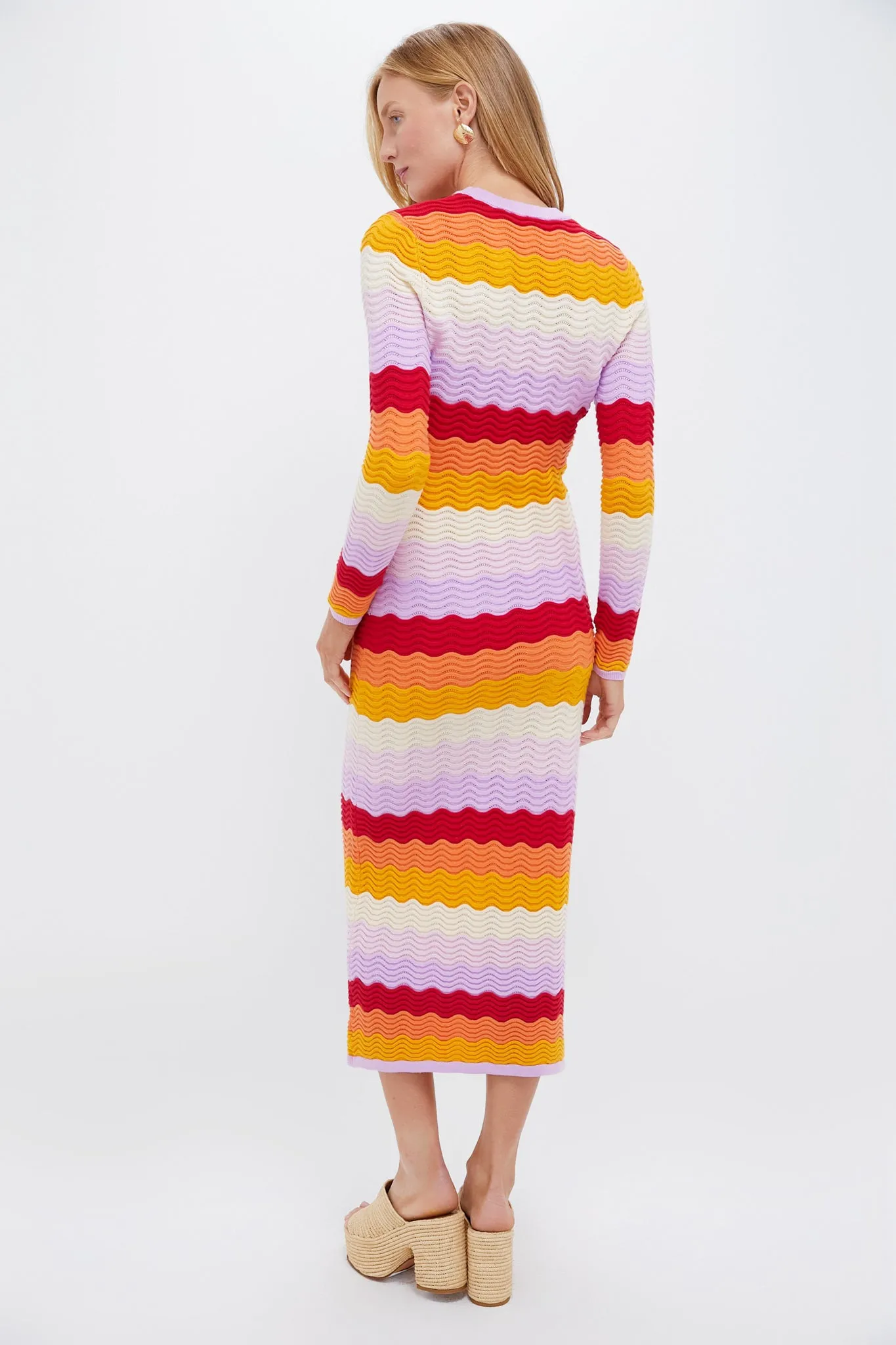 Sunset Stripe Montego Knit Maxi Dress