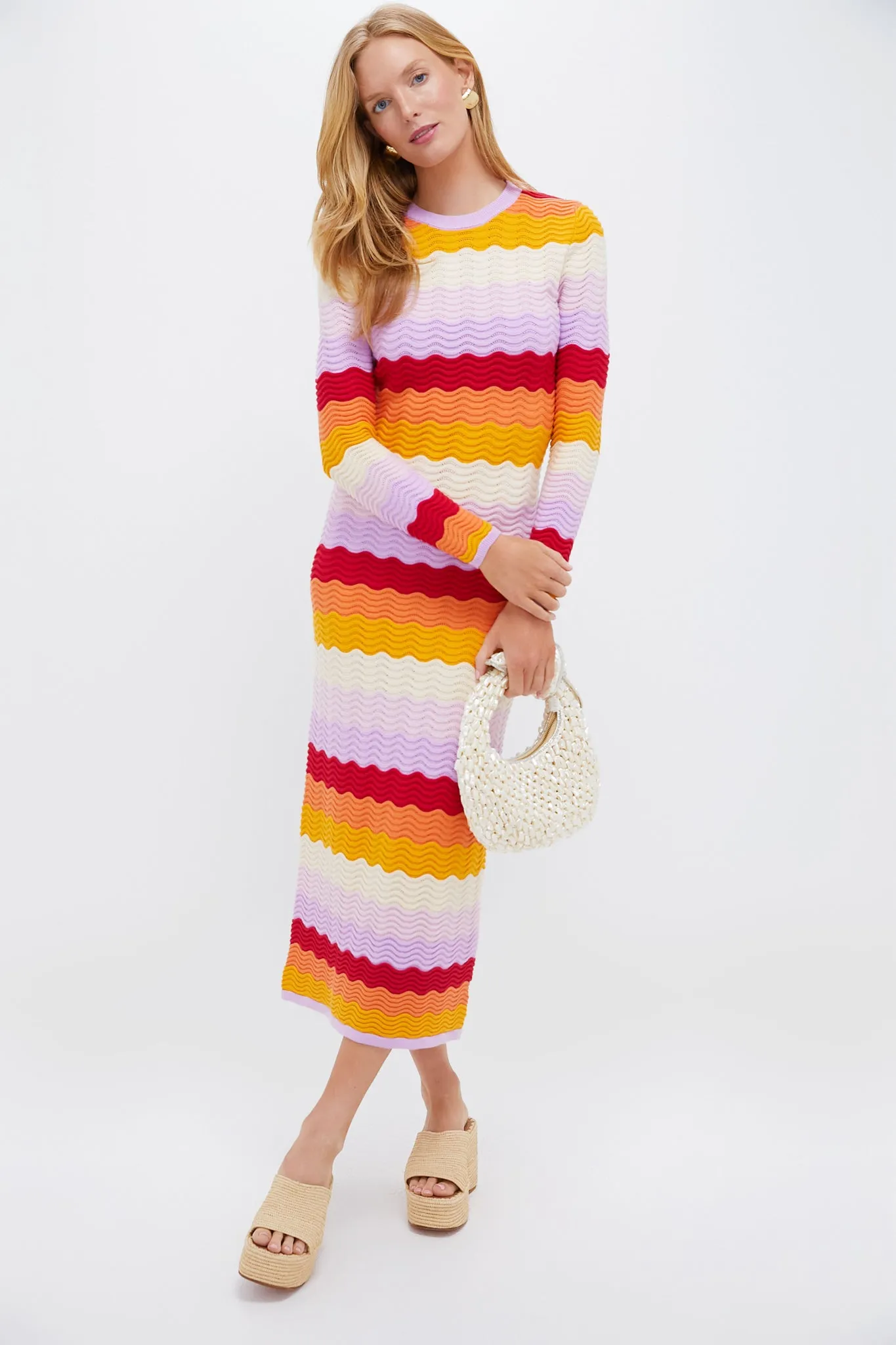 Sunset Stripe Montego Knit Maxi Dress