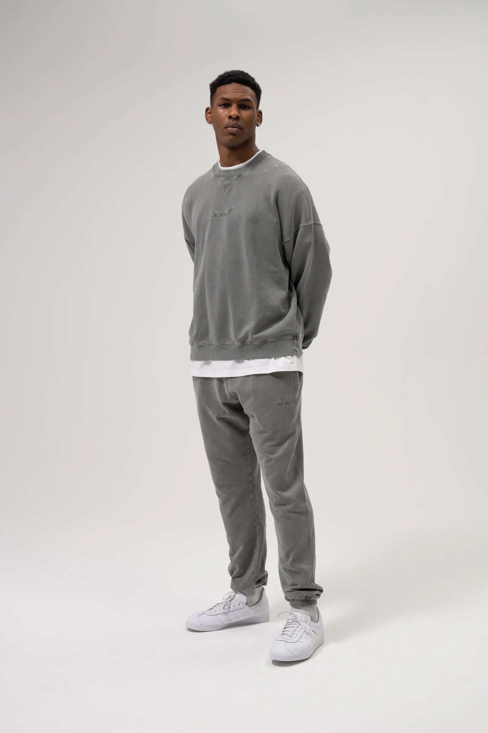 SUSTAIN WASHED GREY JOGGERS