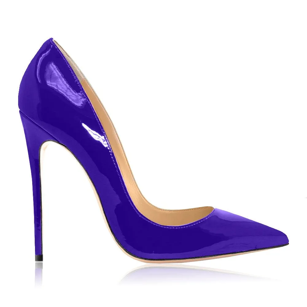 Swami Vernice Viola High Heels 120mm