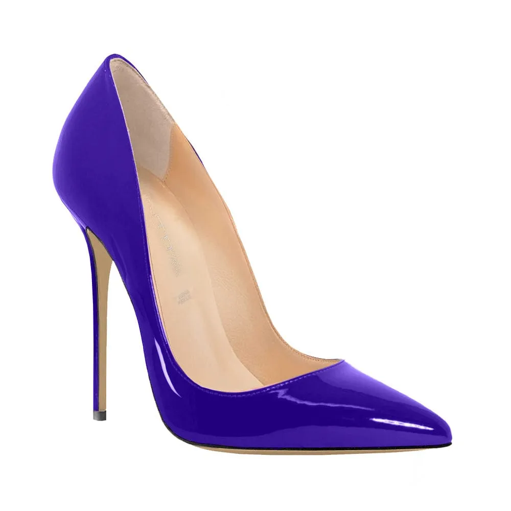 Swami Vernice Viola High Heels 120mm