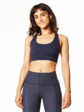 Sweaty Betty | Super Soft Reversible Yoga Bra | Blue