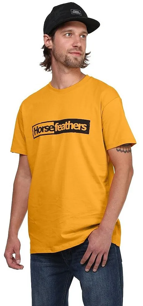 T-Shirt Horsefeathers Block - Cadmium - men´s