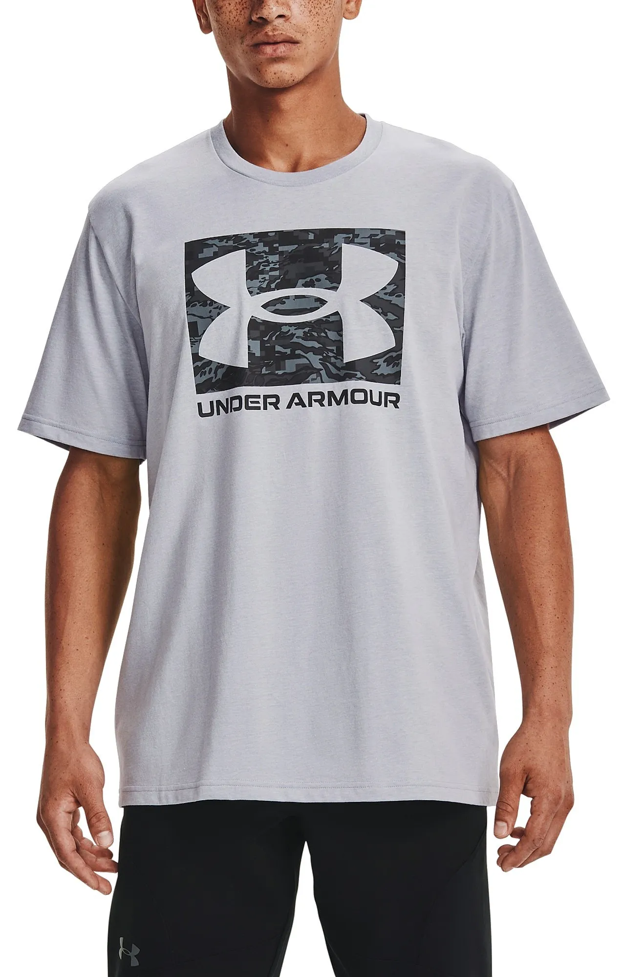 T-Shirt Under Armour ABC Camo Boxed Logo - 011/Mod Gray Light Heather - men´s